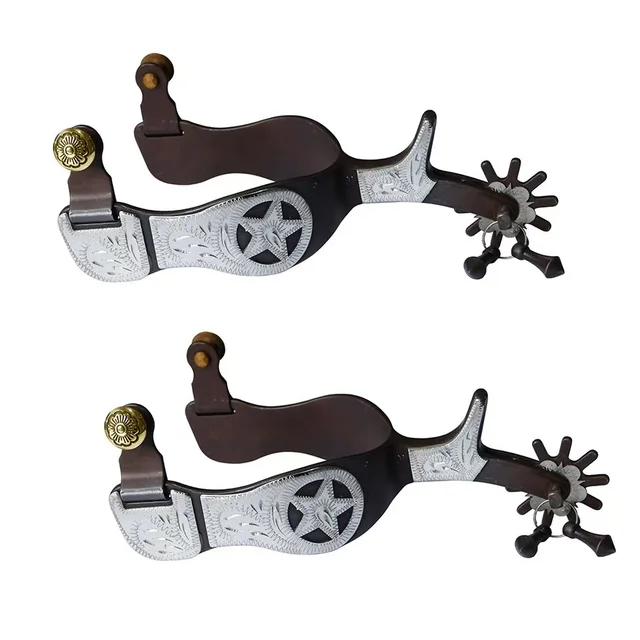 Zoro Sword Spur Rowels Jwthee Men's Antique Engraved Spurs, Pair