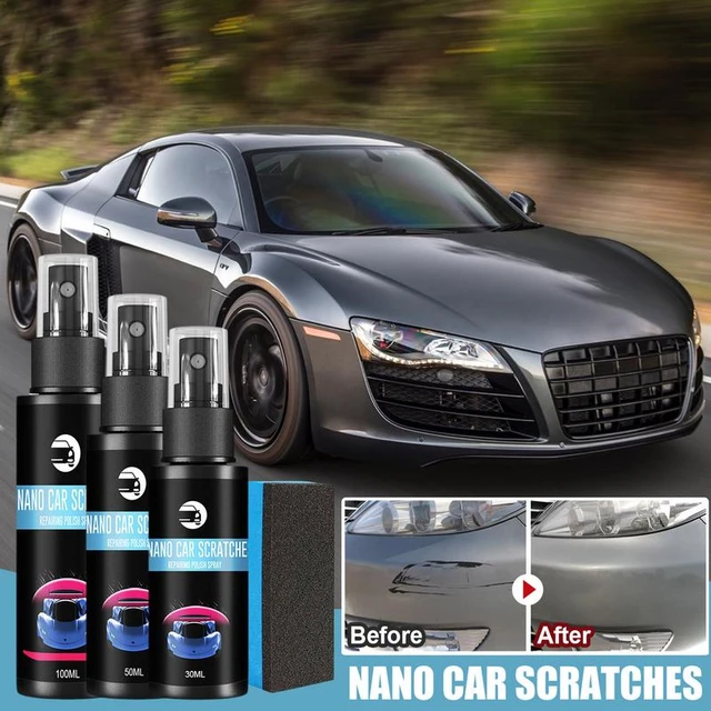 Spray anti-rayures de voiture, 100ml, dissolvant de rayures de voiture,  agent de réparation de surface, kit de réparation - AliExpress