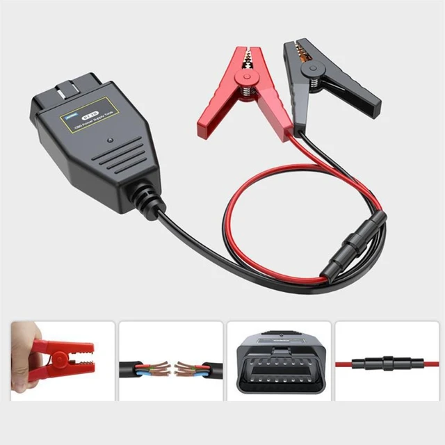 Auto OBD2 Autobatterie ersetzen Diagnosewerkzeug OBD II Fahrzeug ECU Memory  Saver Batteriestecker Notstromversorgungskabel - AliExpress