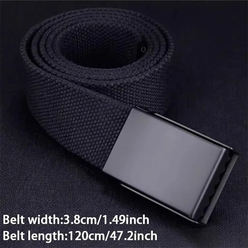 Men's Belt Fashion New Unisex Trousers Belt Women's Belt Canvas Belt Breathable Outdoor Tactical For Jeans Adjustable Waist Belt