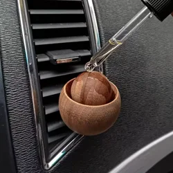 Natural Wood Essential Oil Diffuser for Home & Car - Compact and Stylish Aromatherapy Solution for Any Room (1pc)
