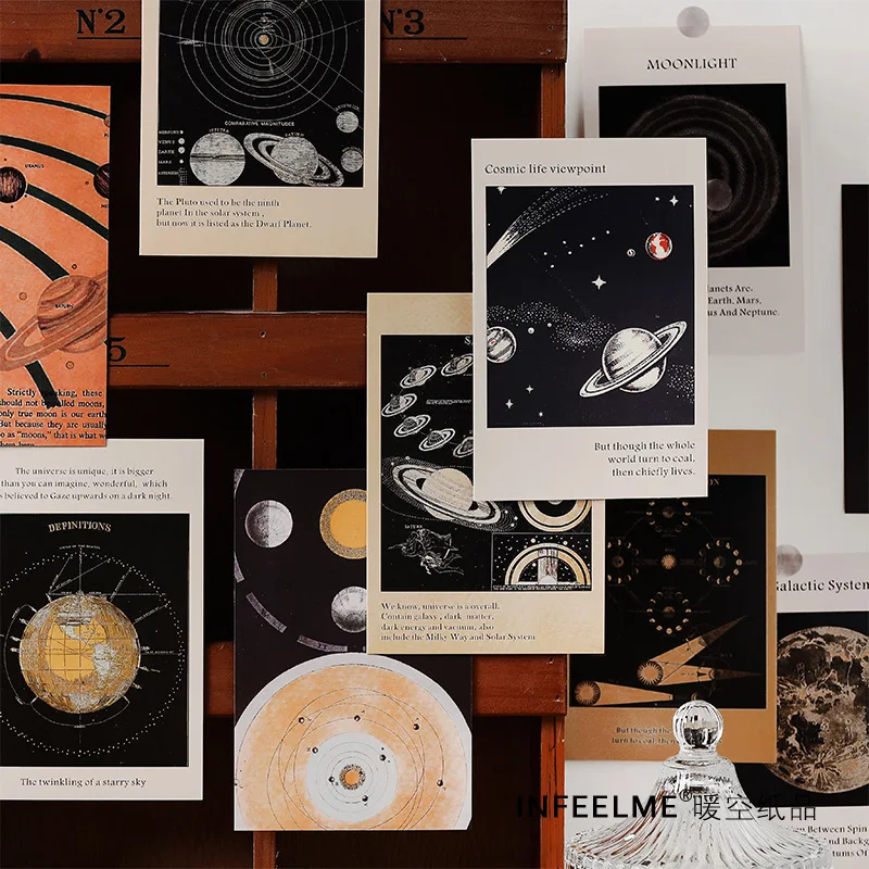 30 Pcs/Set The Milky Way Series Postcard Creative INS Style New Year Greeting Cards Birthday Letter Business Gift Card