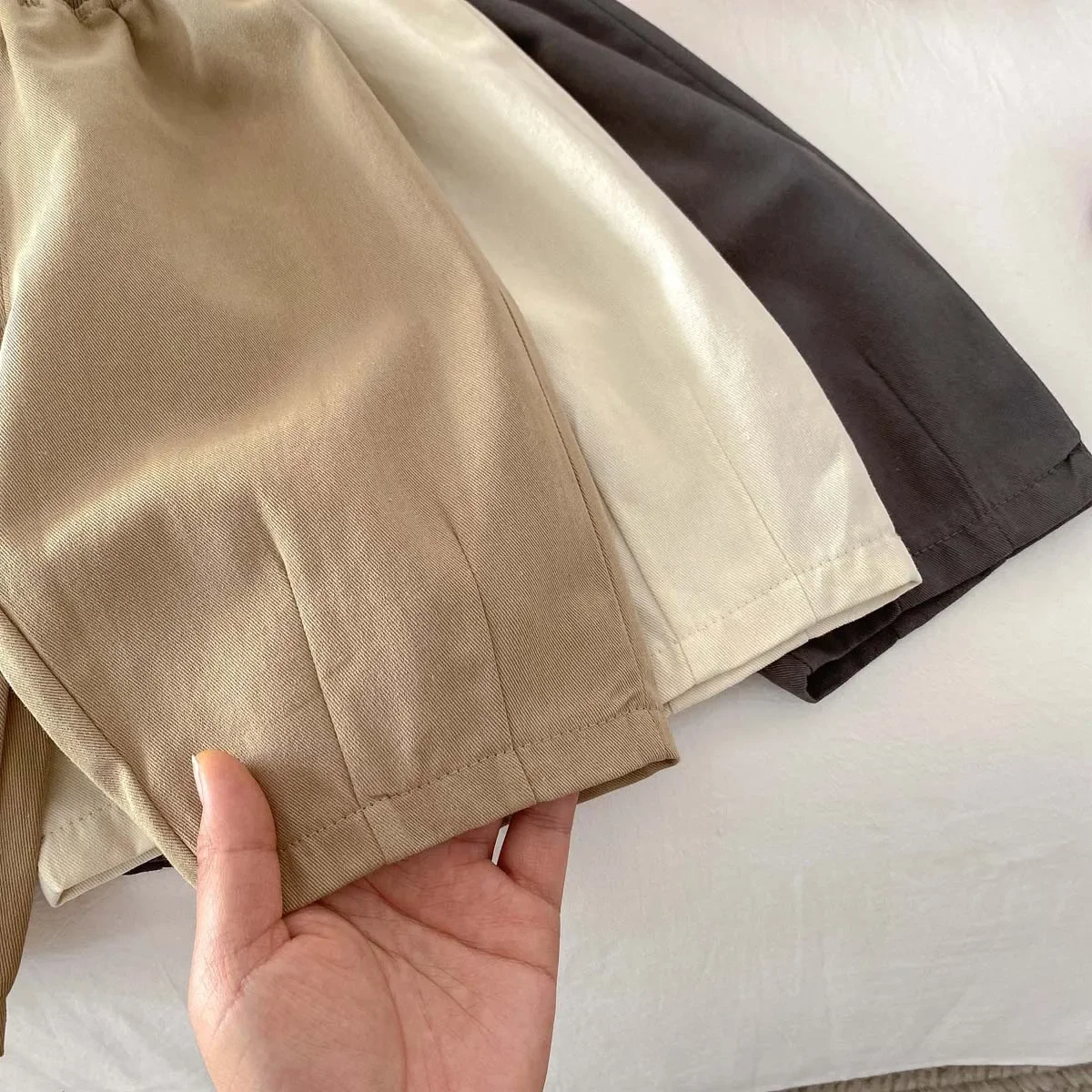 Korean Spring Autumn Baby Boys Pants Cotton Solid Versatile 0-2 Years Infant Boys Trousers Toddler Cargo Pants