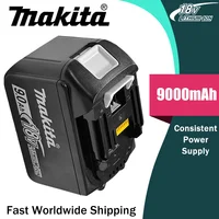 100% Authentic Makita 9000mAh battery, hot selling 18v tools battery, replaceable DHR202 DJV182 DDF487 DTW700 DGA404 DTD173