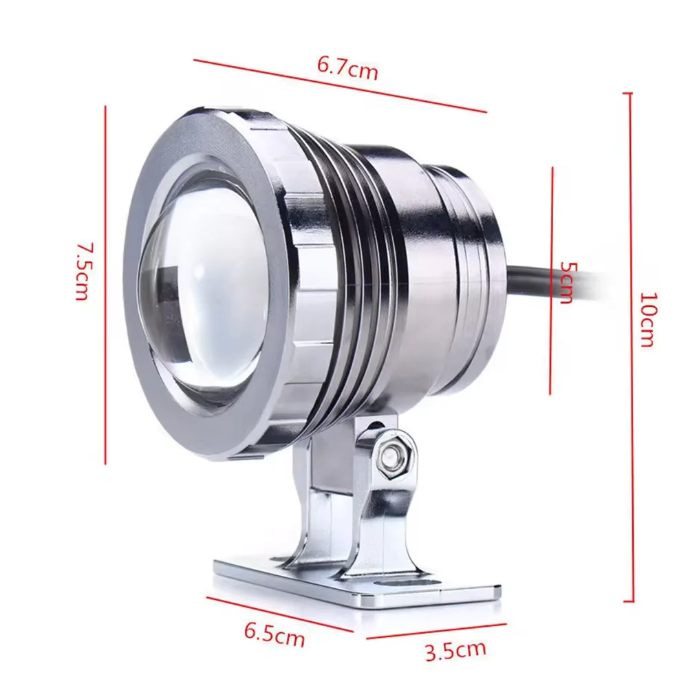 New Underwater RGB LED Spotlight Bulb AC 110V 220V 15W 10W Landscape Lamp Flood Light Outdoor Garden Fountain Pool Decoration 3