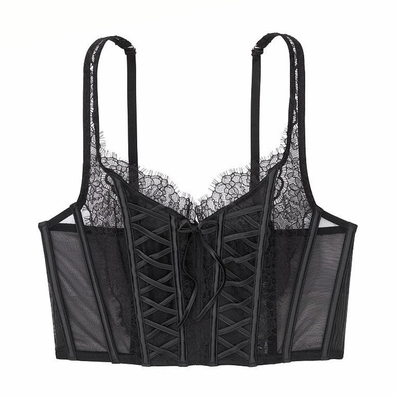 Sexy Lace Wire Free Corset Bra