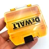 DEWALT Original Drill Bits Mini Containment Box Yellow Shell Sliding Switch Small Tough Case 74*67*17MM 1PCS 2