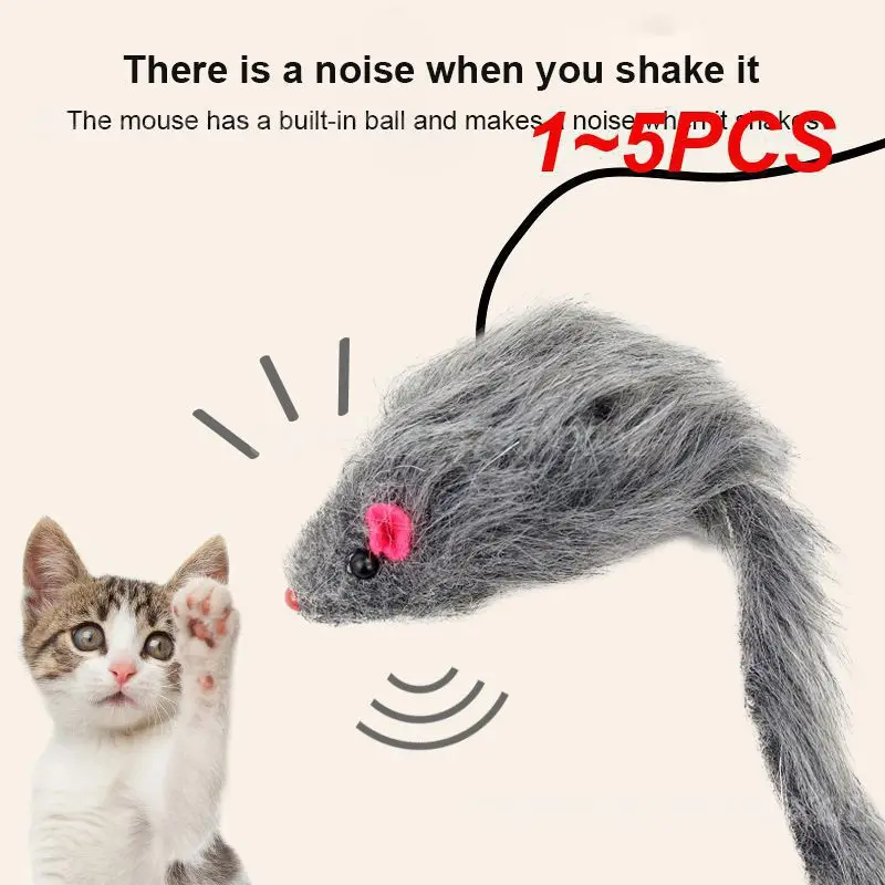 

1~5PCS Cat Toy Retractable Fun Mice Toy Cat Scratch Rope Mouse Cat Supplies Hanging Door Type Elastic Rope