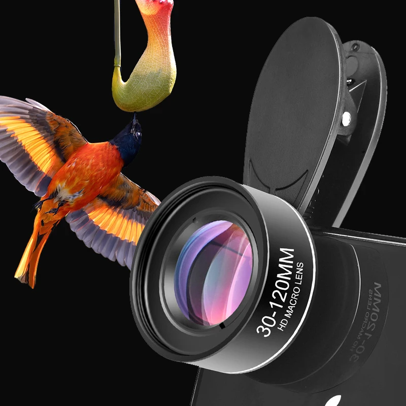 

4K Hd Phone Lens 30-120Mm Macro Lens Long-Distance Shot Cpl Star Filter for Iphone 15 Xiaomi Huawei Mobile Phones Accessories