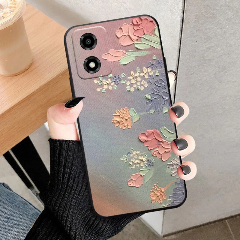Soft TPU Silicone Shockproof Protector Phone Case - Compatible with Motorola Moto E14 5G