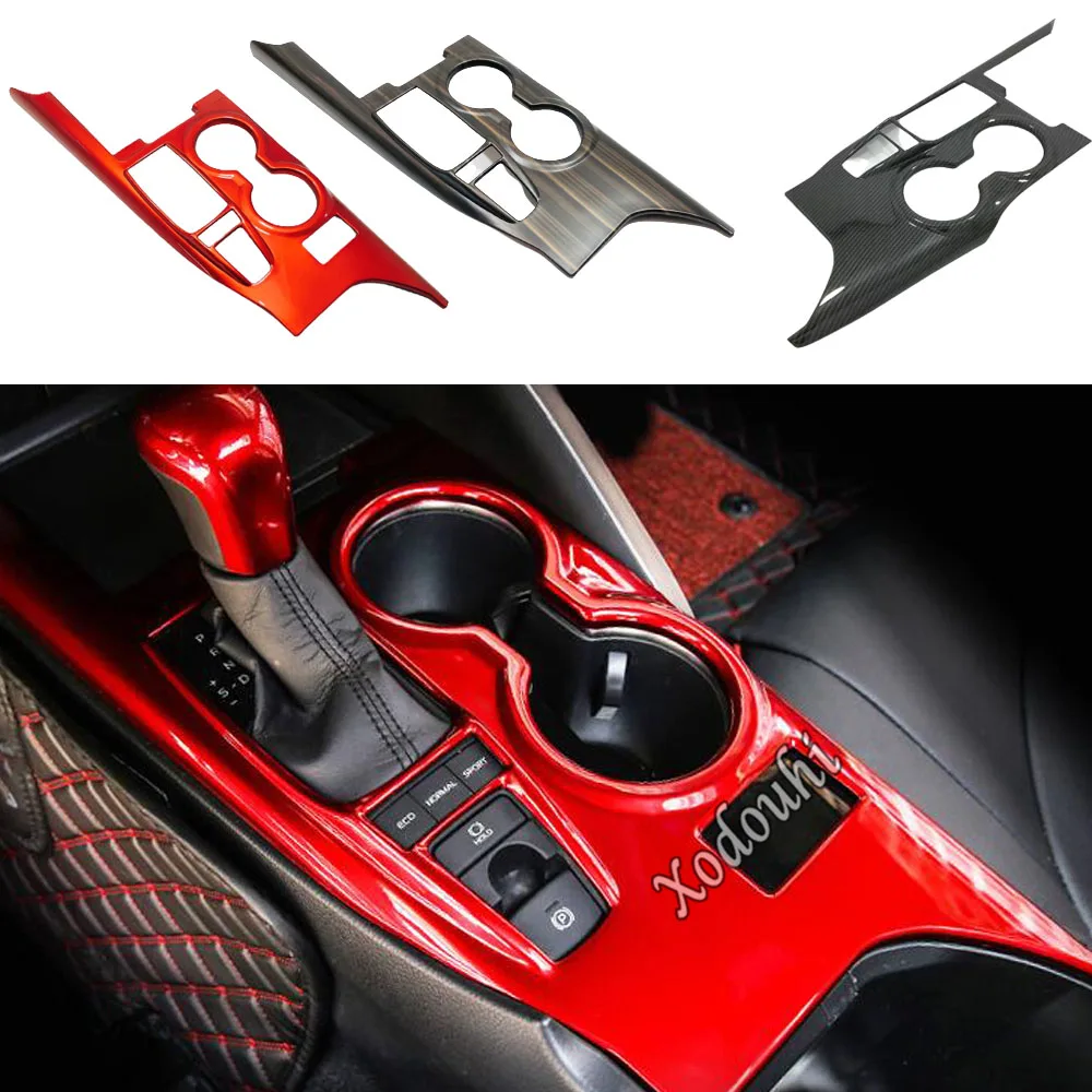 

Car Stick Inner Middle Front Shift Stall Paddle Cup Lamp Frame Trim Hoods For Toyota Camry XV70 2018 2019 2020 2021 2022 2023