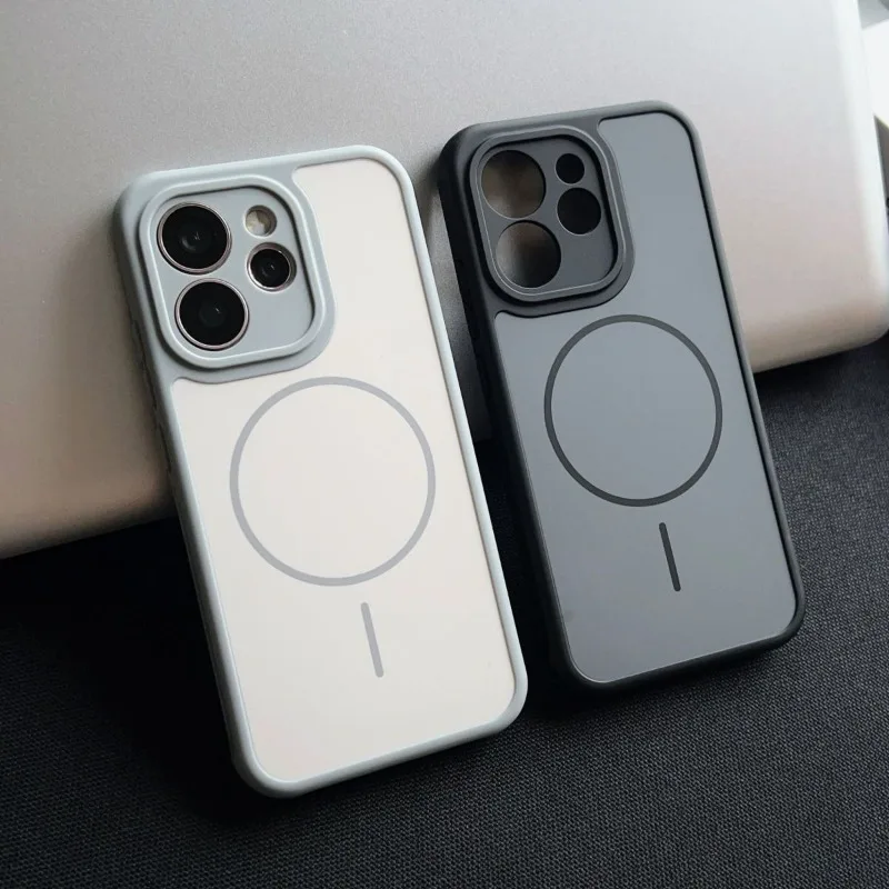 Stylish TPU Case with Skin-Friendly Feel, Magsafe Compatibility, and Shockproof Protection