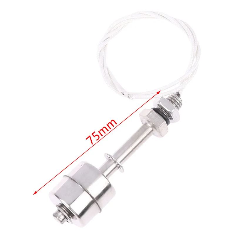 Description Picture 4 of item45/75/250/300/350mm Stainless Steel Float Switch Tank Liquid Water Level Sensor Double Ball Float Switch Tank Pool Flow Sensors