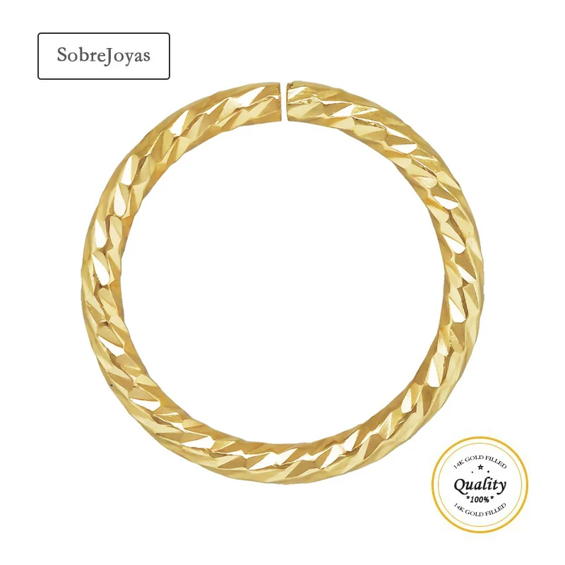 

Блестящее соединительное кольцо с золотым наполнением 14 карат, открытое соединительное кольцо, золотые соединительные кольца для изготовления ювелирных изделий своими руками, устойчивое к потускнению Ювелирная фурнитура