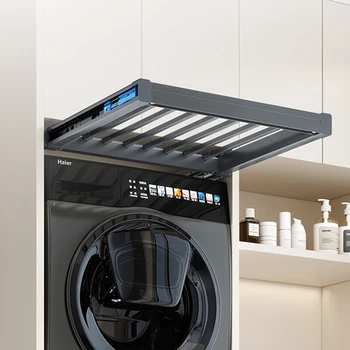 Retractable Pull-out Clothes Drying Rack Adjustable Rebound Clothes Hanger 1