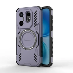 Enhanced Shockproof Magnetic Adsorption Bumper Cover with Heat Dissipation for Vivo S30 Pro mini (Purple)