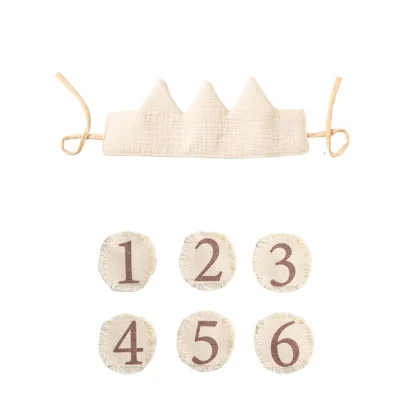 Adorable Baby Cotton Crown Hat - Soft and Cozy Newborn & Toddler Headwear