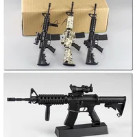 DIY 1:3 Scale Mini Alloy M4 Toy Gun Rifle Detachable Gun Model Plastic Metal Pistol Weapon Assembly for Boys Collection Gifts 1