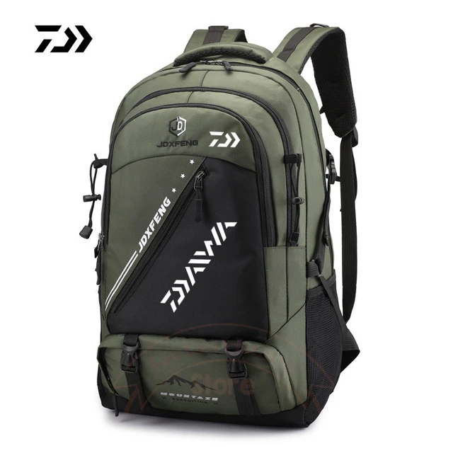 Daiwa-mochila de pesca para hombre, impermeable, transpirable, resistente  al desgaste, multiusos, bloqueo de almacenamiento, mochila de viaje -  AliExpress