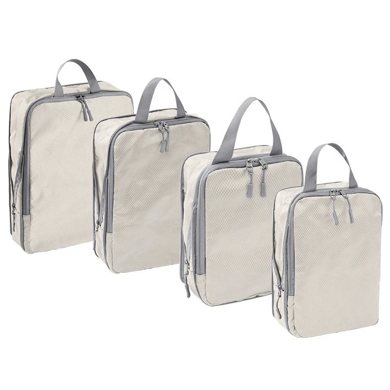 Enhanced Travel Compression Packing Cubes and Waterproof Storage Set