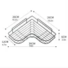 Bathroom Shelf Shampoo Storage Rack Holder Kitchen No Punching Triangle Storage Rack Bathroom Accessories 4