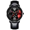 Fashion Men Watches Hollow 3D Wheel Watch for Men Women Dress Watch Racing Style Anti-scratch Mirror Waterproof Male Wristwatch 5