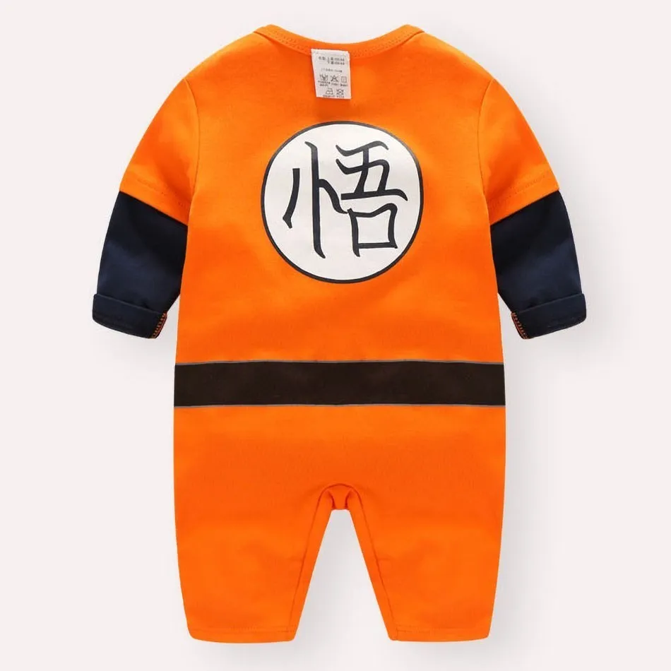 Anime Baby Rompers Newborn Cosplay Costume Infant Akatsuki Frieza Vegeta Luffy Tanjirou Cotton Clothes Boys Girls Kids Outfit Baby Bodysuits made from viscose 