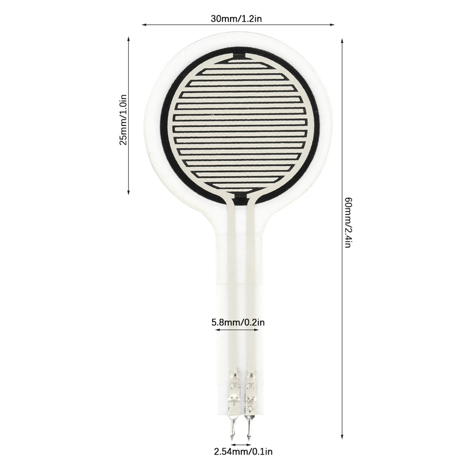 Force Sensor Pressure Sensor MD30-60 Thin Film 0~30KG Diameter 30mm sensor module pressure sensor module