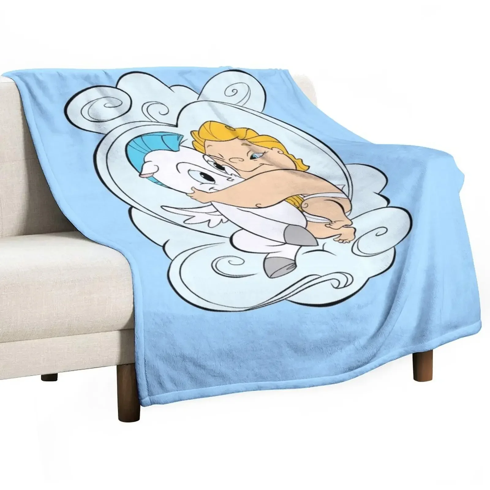 

Friends: Hercules & Pegasus Throw Blanket Luxury Nap Hairy Blankets