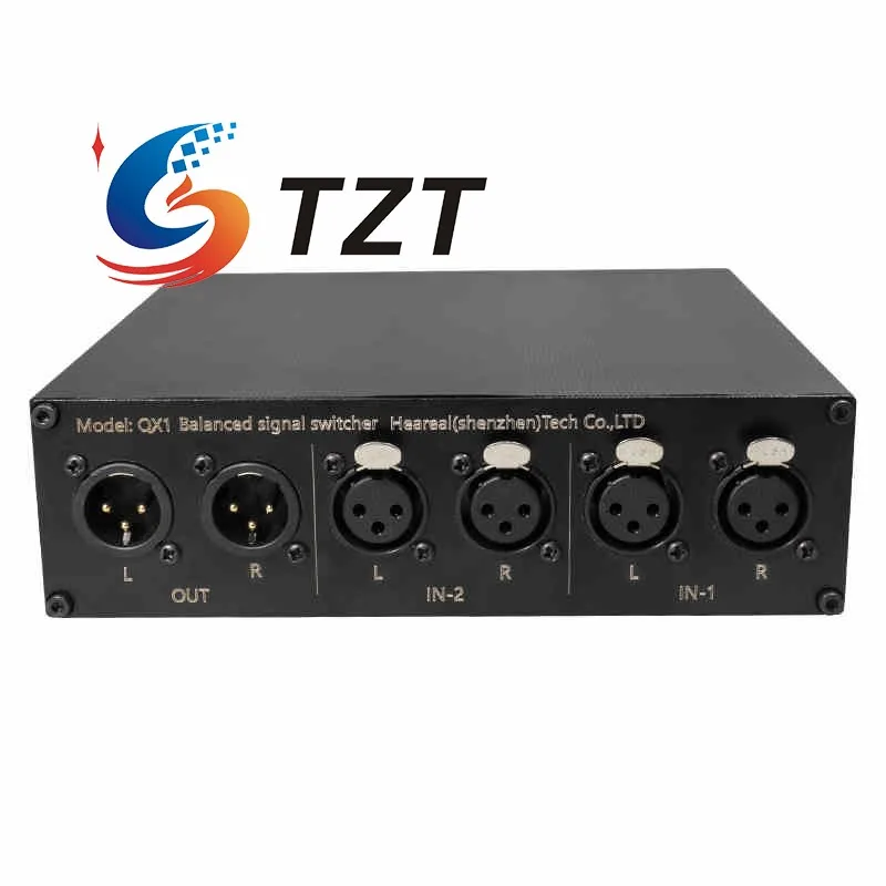 TZT Heareal QX1 2 IN 1 OUT/1 IN 2 OUT/2 IN 2 OUT XLR 오디오 스위처 HiFi 패시브 풀 무손실 밸런스드 신호 스위처