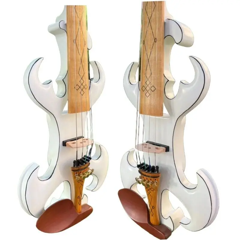New Model Crazy-4 Full size electric violin Original design 5 string Violin white