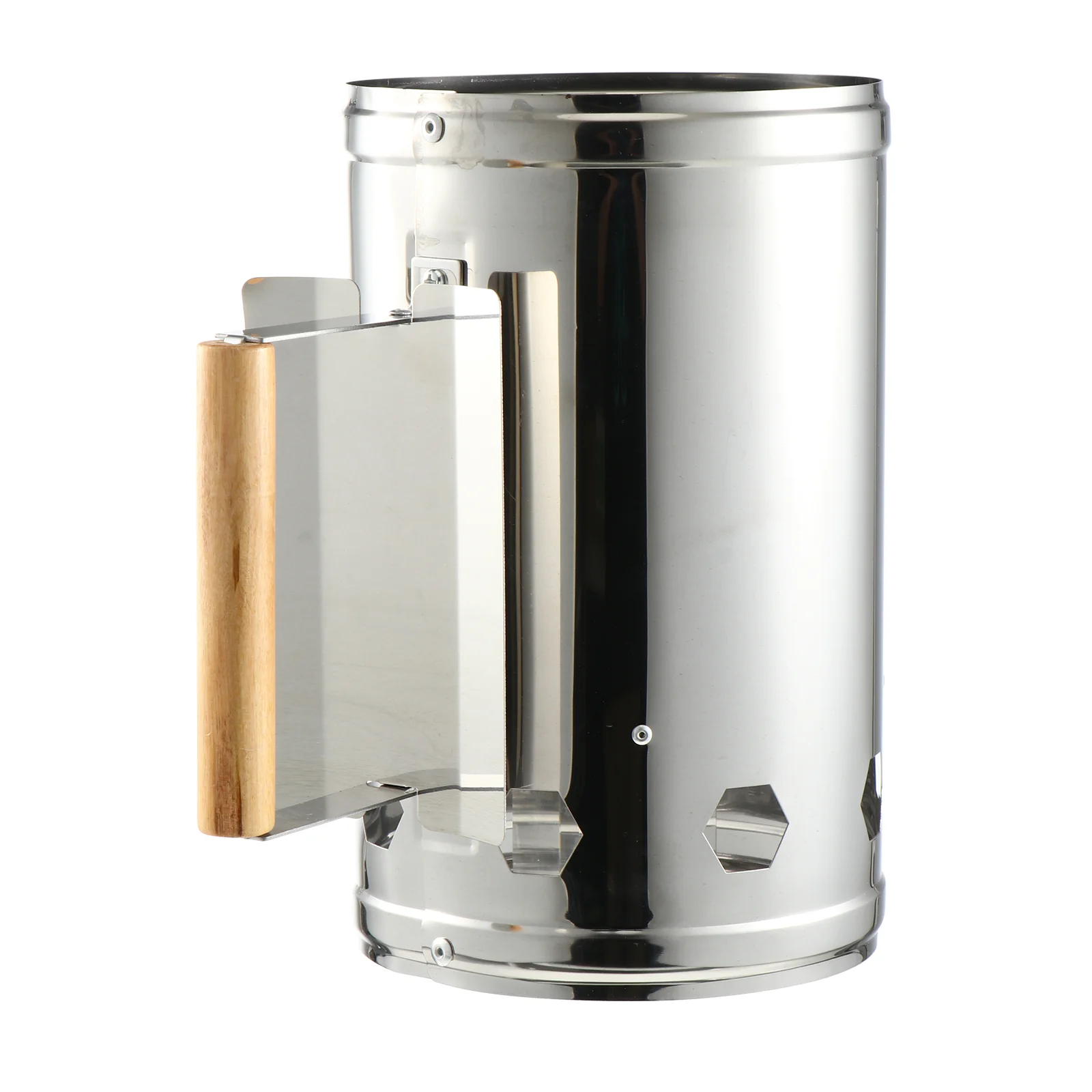 

Camping Barbecue Starter Stainless Steel Point Carbon Bucket Lighters Grill Tool