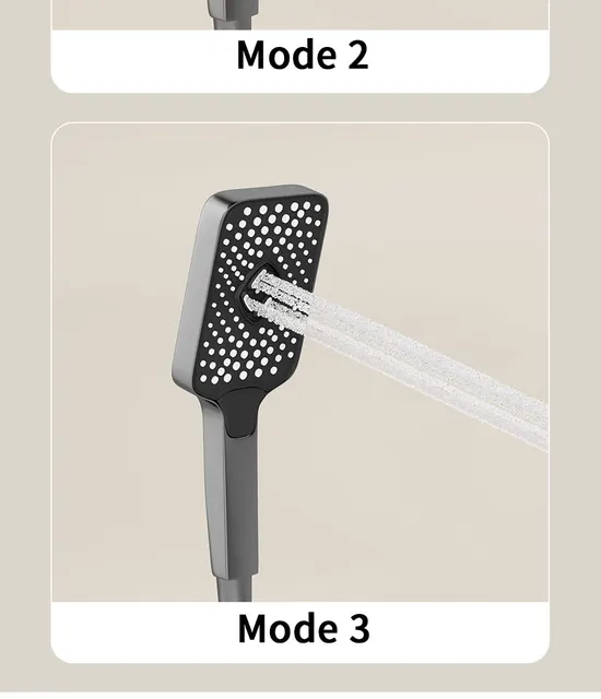 Set Doccia A Cascata 5 Pezzi - Rubinetto Vasca Con Soffione Estraibile E Raccordo Cromato