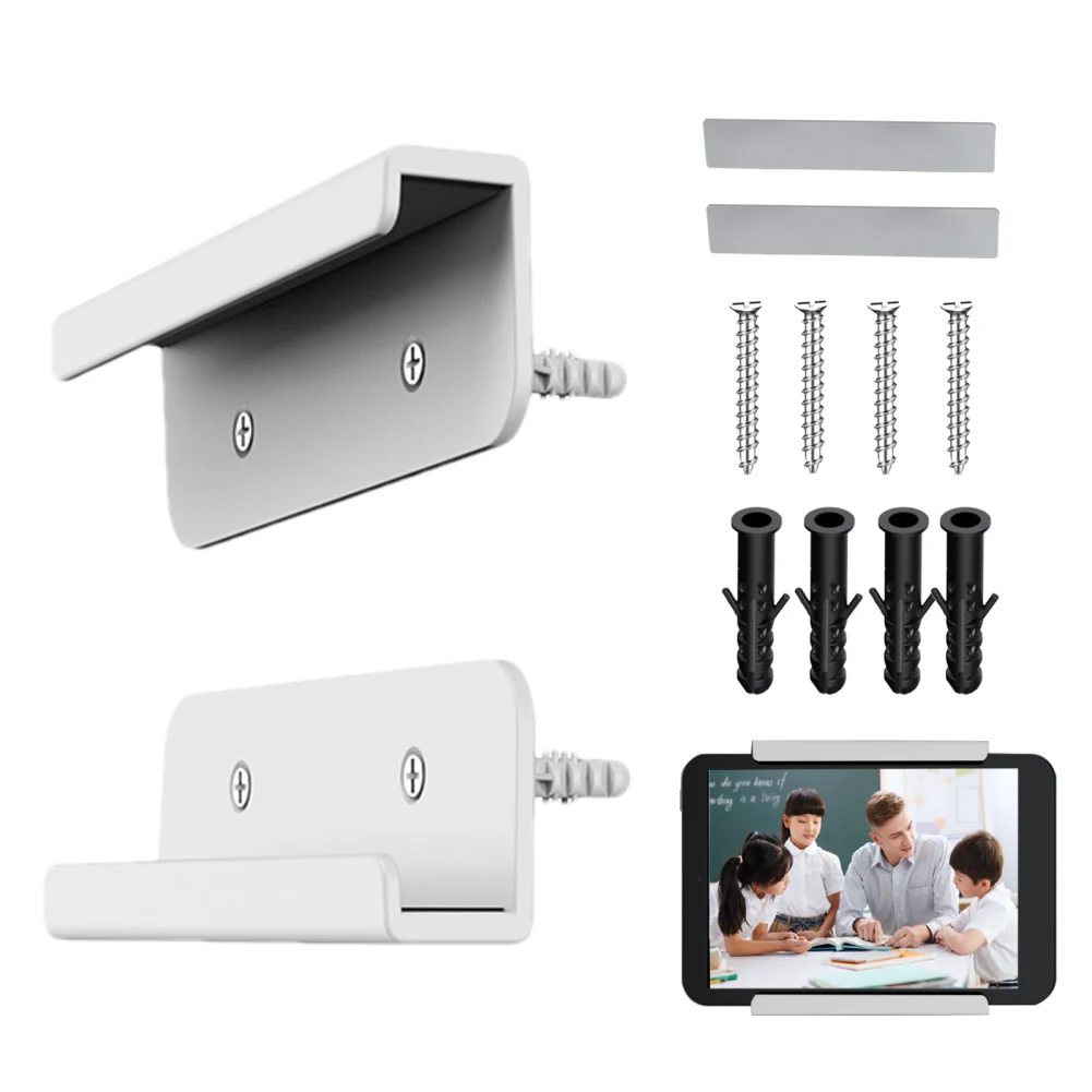 Universal Wall Mounted Tablet Stand Holder Wall Mount Bracket Stabilizer Kitchen Tablet Holder For All Tablet Phones Accessories