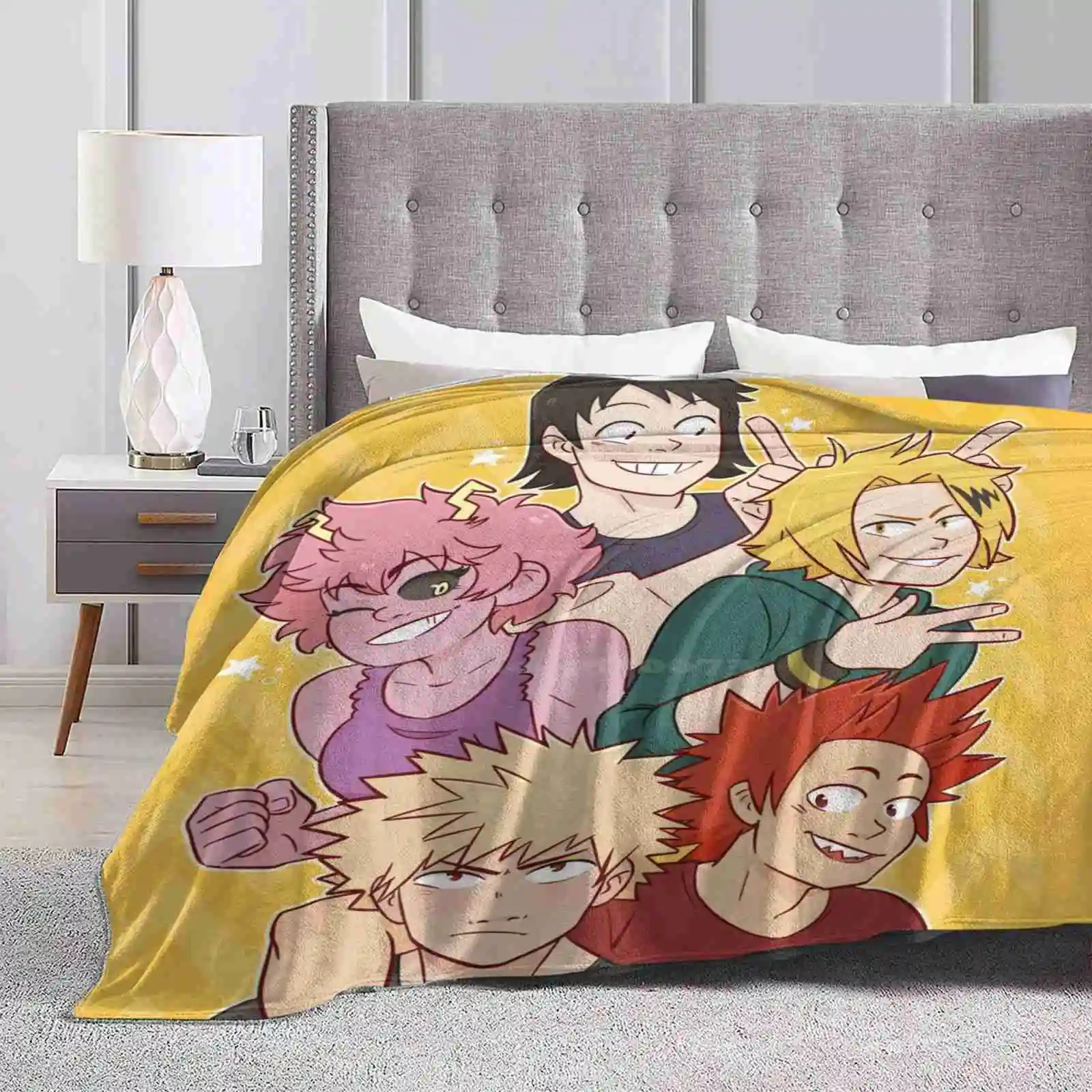 Squadra Baku! Morbida Coperta Calda Bakusquad Bnha Mha Bakugou Katsuki Kirishima Eijirou Vero Hanta Kaminari Denki Mina Ashido