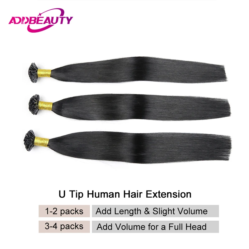 Extension per capelli lisci a punta a U, Extension per capelli morbidi a punta a chiodo, Extension a punta a U 100% capelli umani biondi, Facili da mantenere - immagine 4