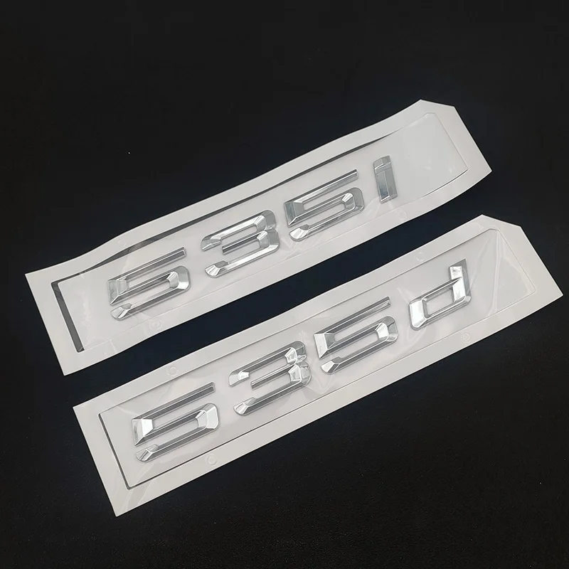 ABS 3D 자동차 편지 후면 트렁크 배지 데칼 For BMW 530i 530d 535i 520i 520d 535d E39 E60 F10 E61 엠블럼 로고 스티커 액세서리