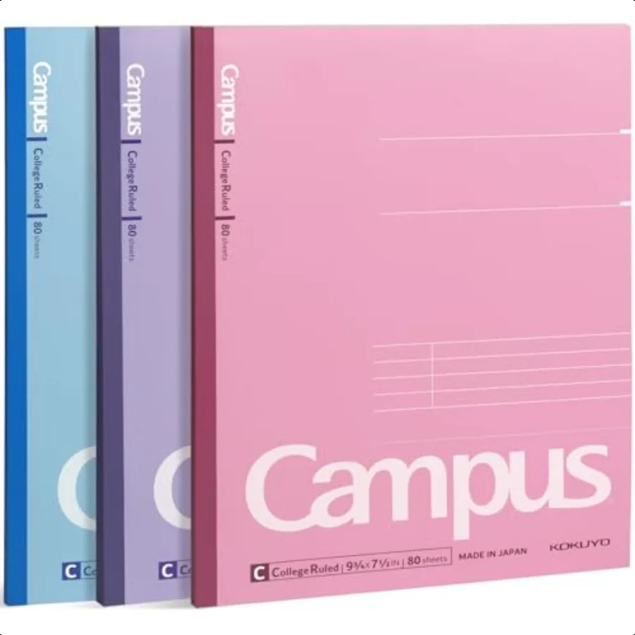 College Ruled Composition Notebooks 3 Pack Set