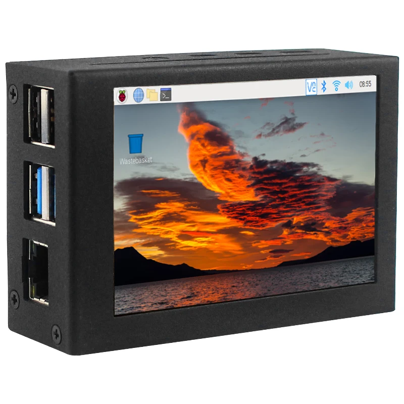 480x320 LCD, Raspberry Pi 4 Modelo B ou 3B + 3B