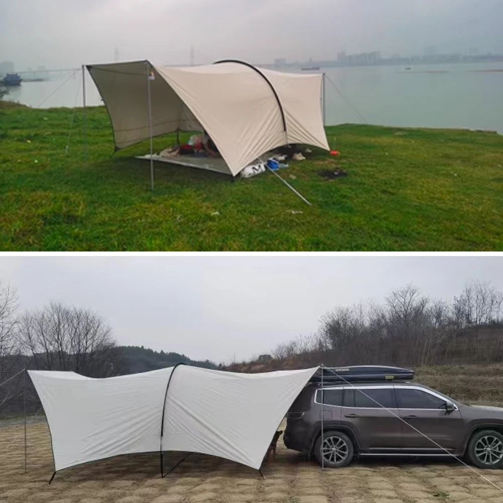 Grote Camping Koepel Schuilplaats Brandschuilplaats Stier Shelter Type Tent Oversized Habi Tarp Schuilplaats Habitat Tunnel Type Camping Shelter