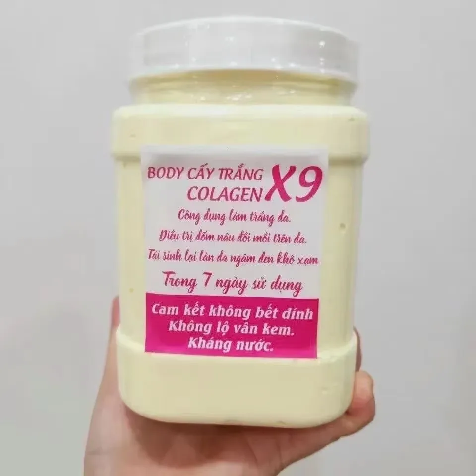 Hp 900g Kem Kem Body Cy Trng Col&aacute;geno X9 Trng B amingt Tono, Ko LV&acirc;n, Ko Bt R&iacute;t, Dng CChm S&oacute;c CThKo ThThiu