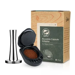 Eco-Friendly Refillable Coffee Capsule Adapter (As Picture)