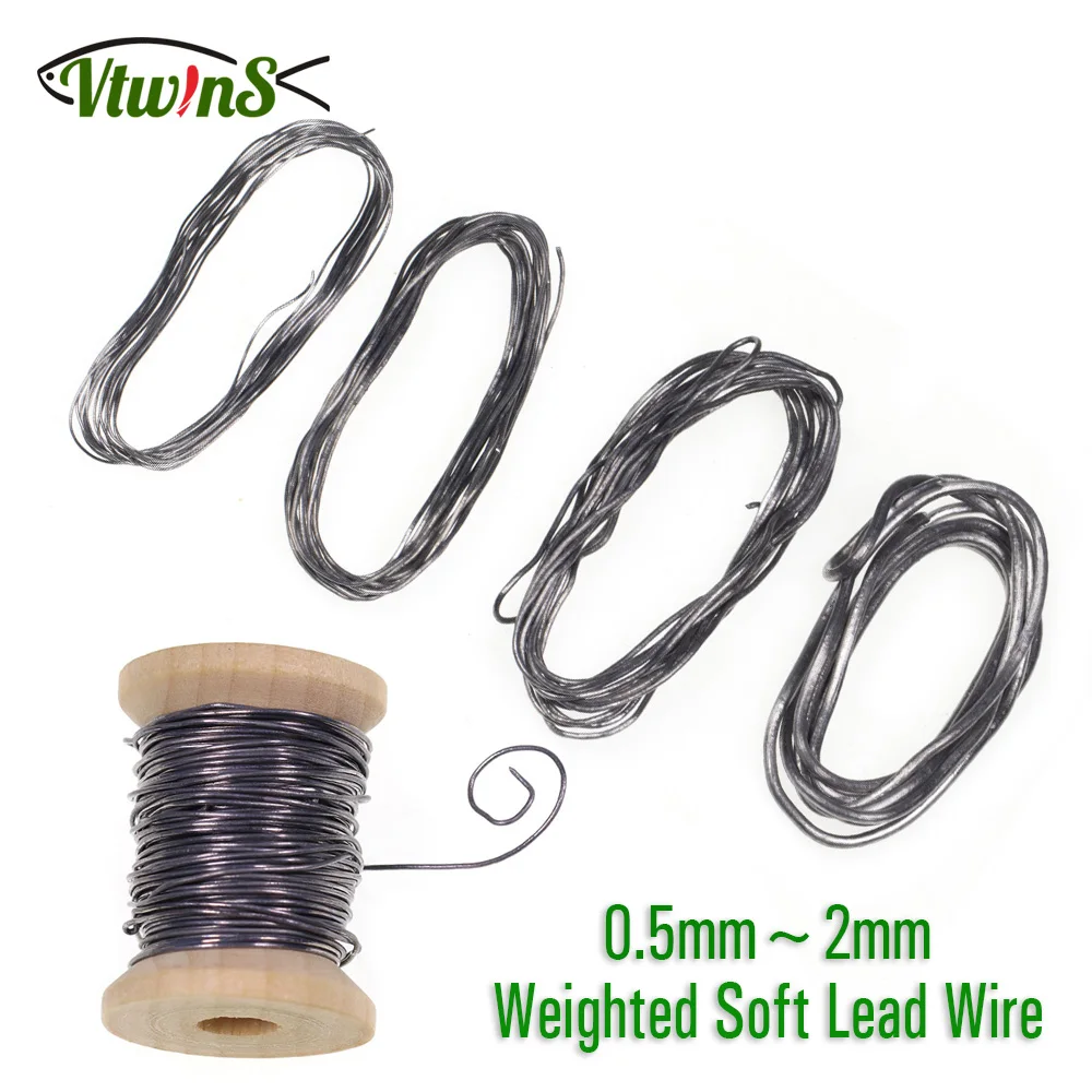 Vtwins Weighted Soft Round Lead Wire Fly Tying Material For Tying