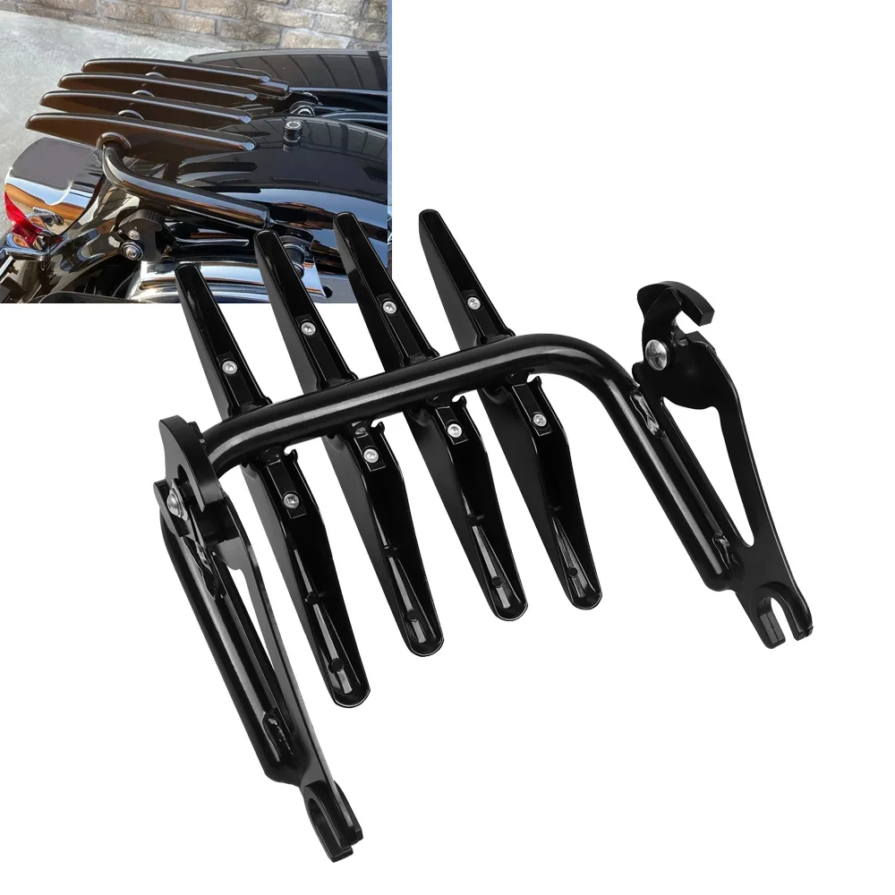 

Fit For Harley Touring Street Electra Glide Road King FLHX FLHT FLHR FLTR 2009-2023 Detachable Stealth Mounting Luggage Rack