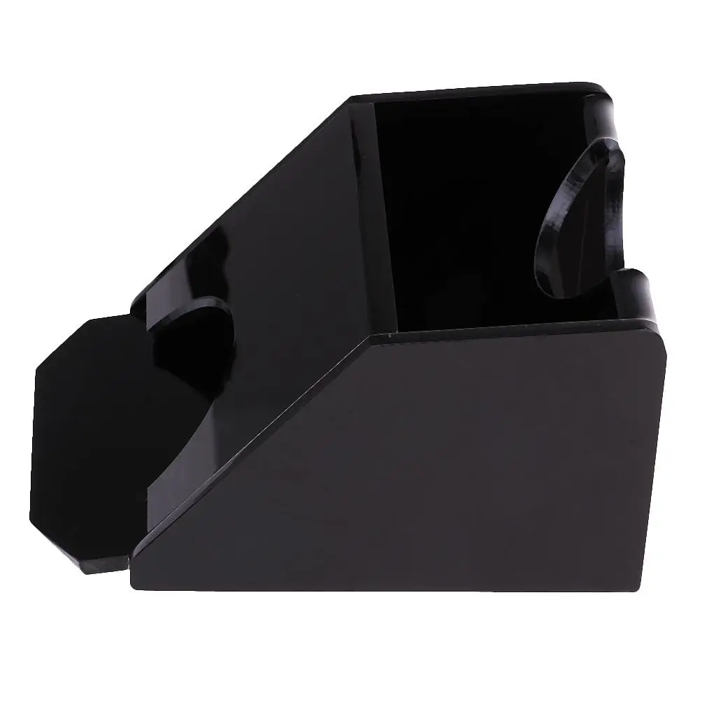 MagiDeal Black Acrylic Deck Poker Dealer Dealing Shoe Casino Equipment