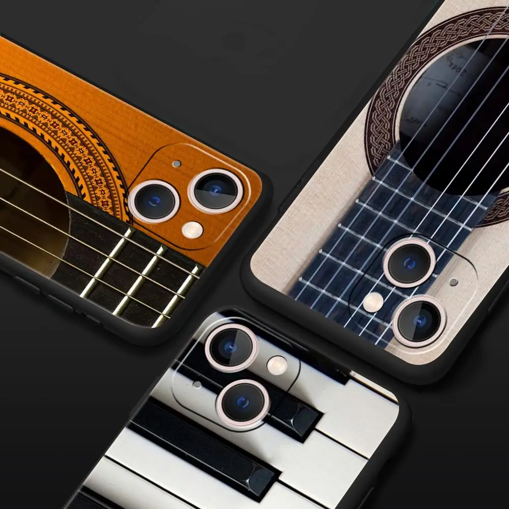 Luxury Music Instrument Design Silicone Phone Case Cover