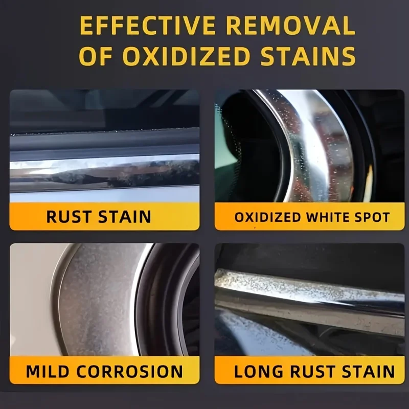 140g Chrome Plating Restoration Paste for Car Wheel Door Handle Window Metal Polish Auto Care External Maintenan Removes Rust