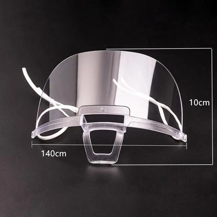 5 Pcs/lot Transparent Masks Permanent Anti Fog Catering Food Hotel Chef Waiter Plastic Kitchen Restaurant Masks Kitchen Tools