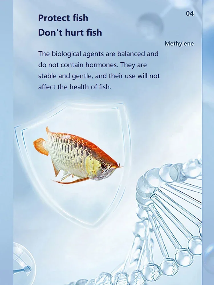 Fish Disease Medicine 235ML Methylene Blue Solution Ornamental Fish for Aquarium Removal of White Spots and Fish Disease Medicine Koi Goldfish Betta