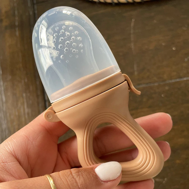 Silicone Baby Fruit Feeder Baby Pacifier Food Vegetable Container Dummy Soother Infant Nibbler Teether + Cover Baby Nipple Teat